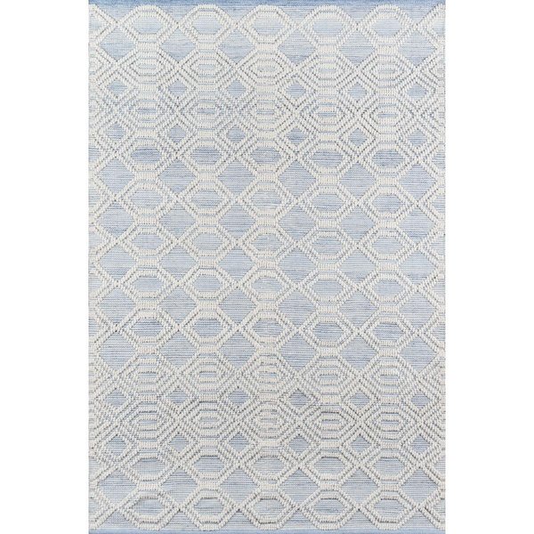 Momeni 2 ft. 3 in. x 8 ft. Hermo-1 Hand Tufted Runner Rug Light Blue HERMOHRM-1LBL2380